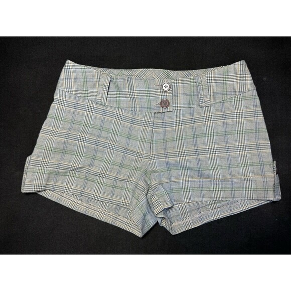 Y2K Lipsy Plaid Shorts Coquette Grunge Emo / Made in USA / Small (6) - Picture 1 of 6